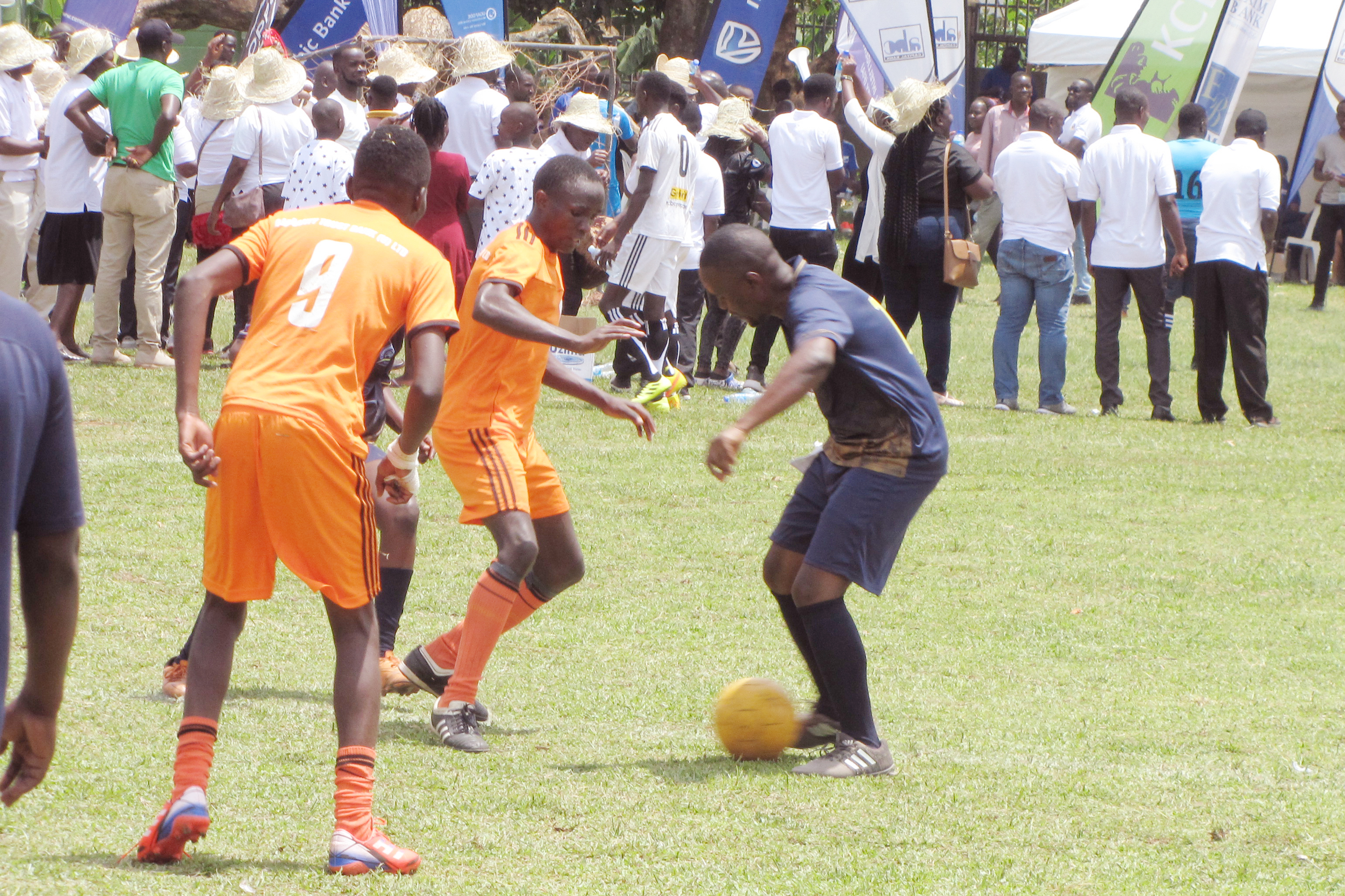 Staff participates in Mens' Football Game